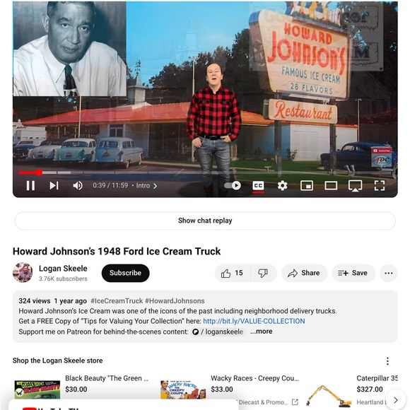 π¨ Deadstock 1948 Ford F1 ICE CREAM TRUCK Howard Johnsonβs NIB - Picture 13 of 16